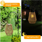 Handwoven Solar Garden Lantern