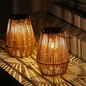 Handwoven Solar Garden Lantern