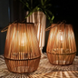Handwoven Solar Garden Lantern