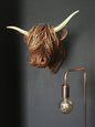 Highland Cow Wall Sculpture