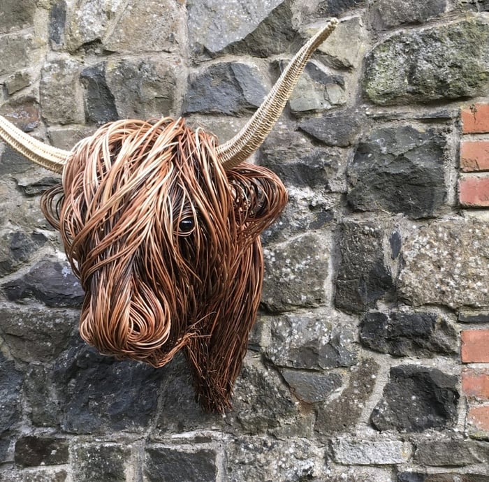 Highland Cow Wall Sculpture