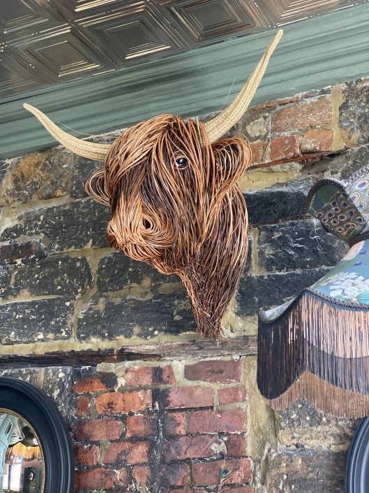 Highland Cow Wall Sculpture