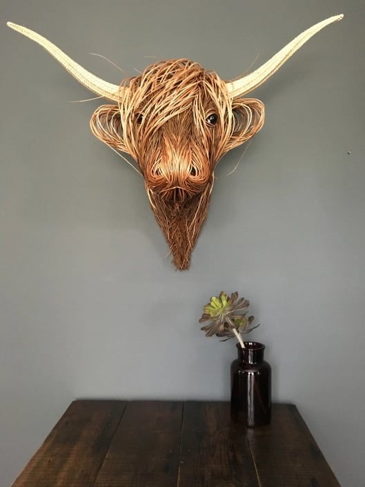 Highland Cow Wall Sculpture