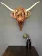 Highland Cow Wall Sculpture