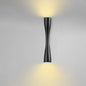 Hourglass Up and Down Wall Light in Black