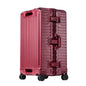 Polycarbonate Spinner Suitcase with Wide Grip in Red