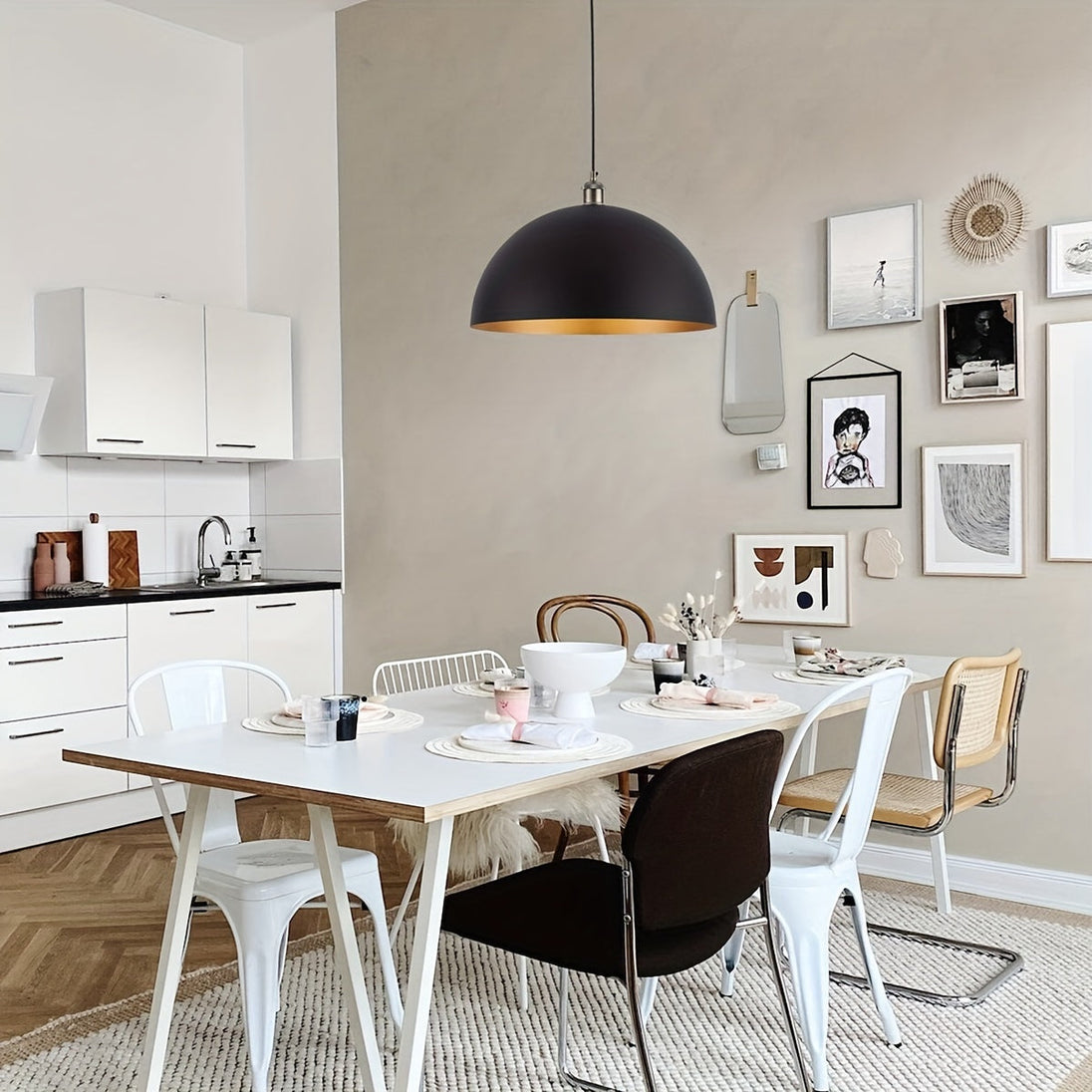 Industrial Iron Dome Pendant Light – product photo