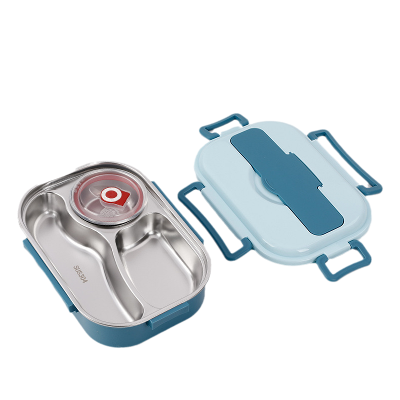 Insulated Stainless Steel Lunch Box in Blue