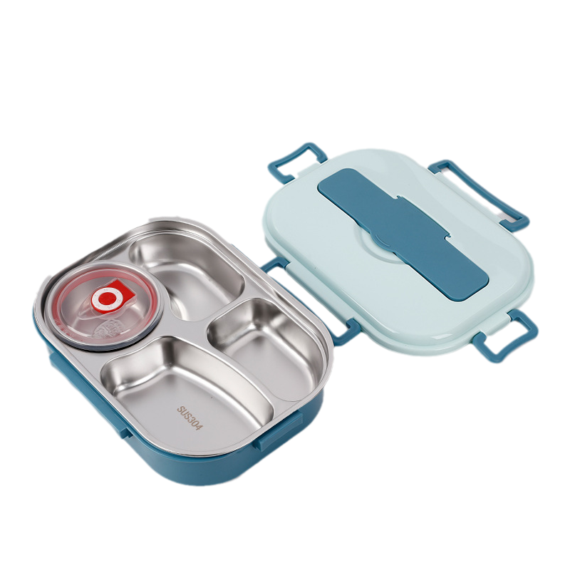 Insulated Stainless Steel Lunch Box in Blue