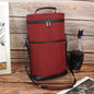 Insulated Two-Bottle Wine Carrier Bag