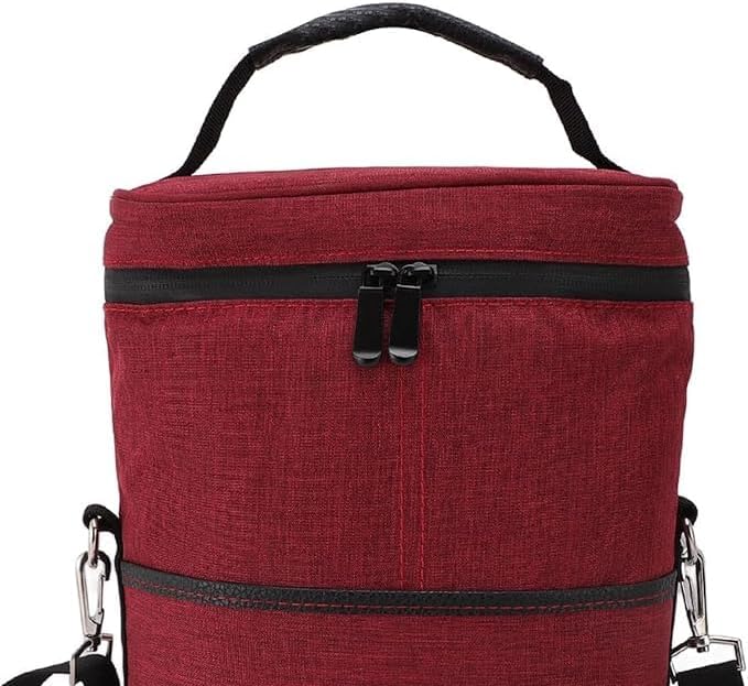 Insulated Two-Bottle Wine Carrier Bag