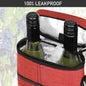 Insulated Two-Bottle Wine Carrier Bag