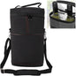 Insulated Two-Bottle Wine Carrier Bag in Black