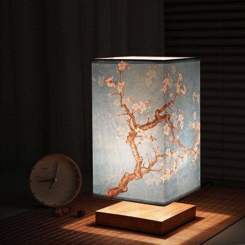 Japanese-Scandinavian bedside table lamp
