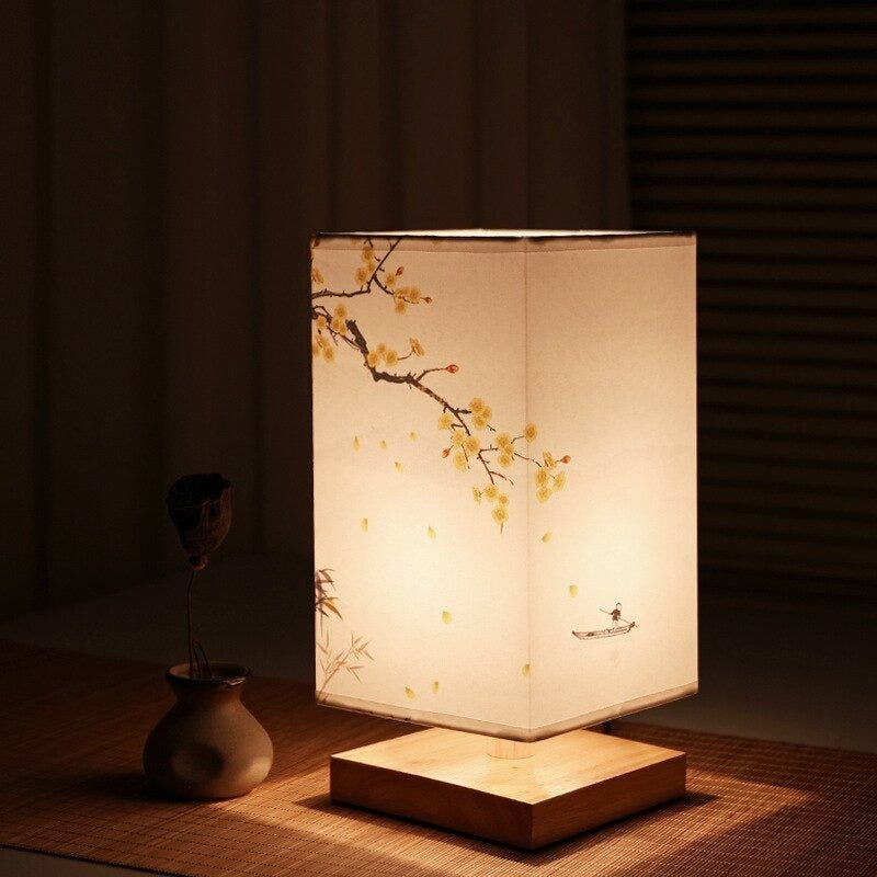 Japanese-Scandinavian bedside table lamp