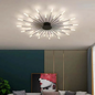 Large Modern LED Ceiling Light in Black