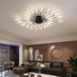 Large Modern LED Ceiling Light in Black