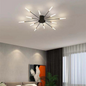 Large Modern LED Ceiling Light in Black