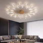 Large Modern LED Ceiling Light in Gold