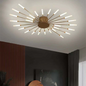 Large Modern LED Ceiling Light in Gold