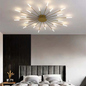 Large Modern LED Ceiling Light in Gold
