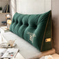 Large Plush Reading Pillow in Dark Green