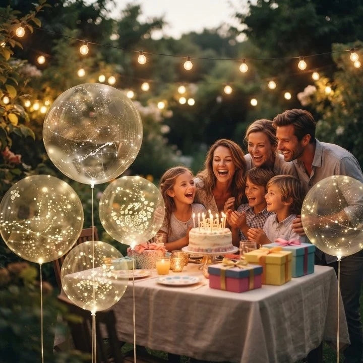 LED Light-Up Balloons, set of 10
