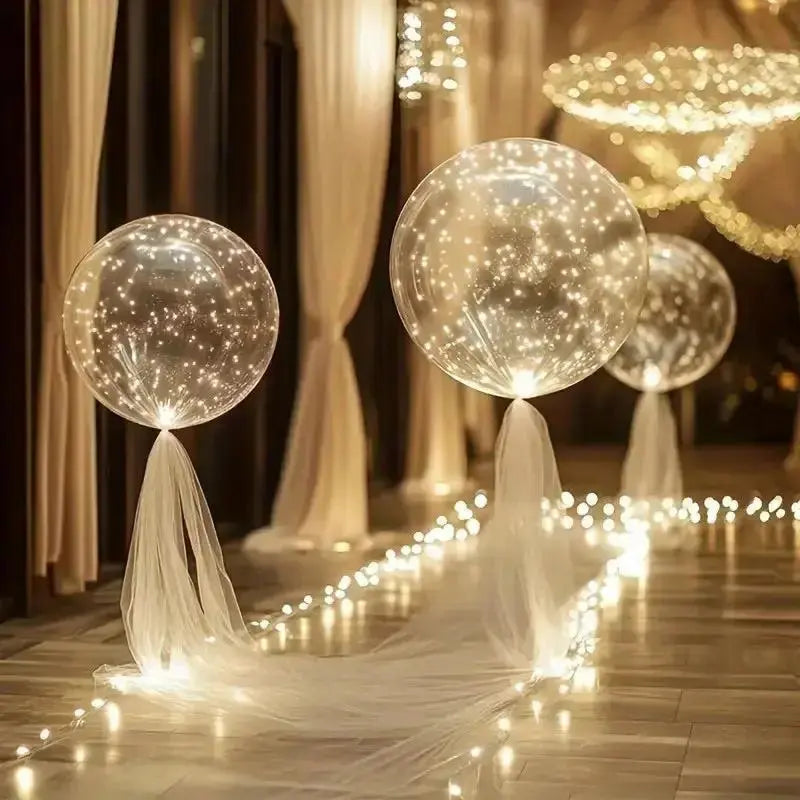 LED Light-Up Balloons, set of 10