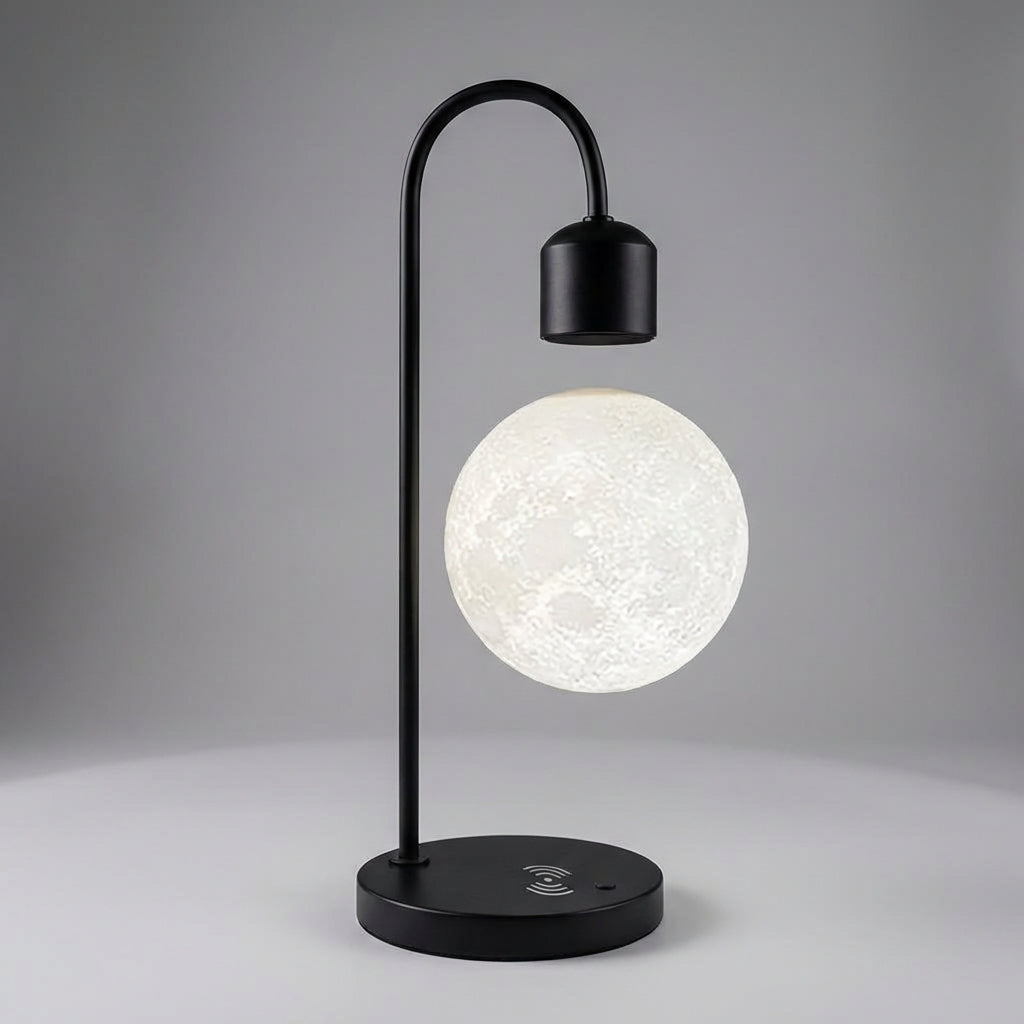 Levitating Moon Lamp with Wireless Charger