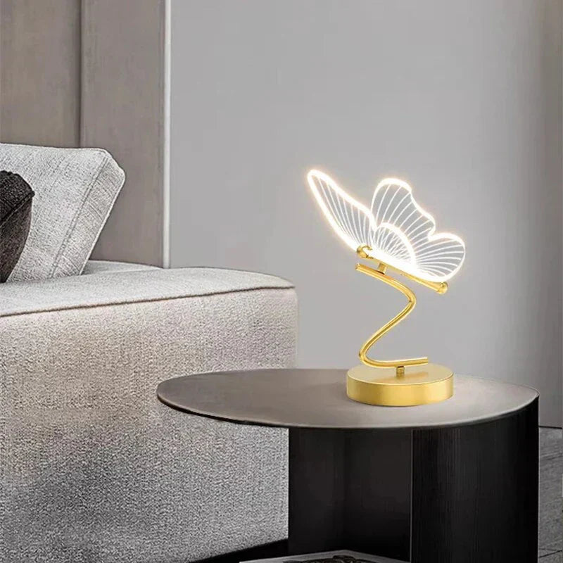 Luxury butterfly LED table lamp