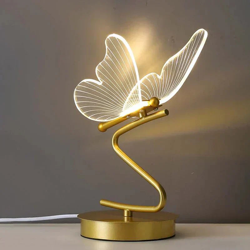 Luxury butterfly LED table lamp