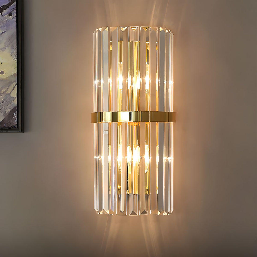 Crystal Prism Wall Sconce