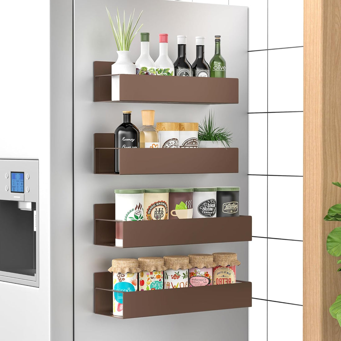 Magnetic Spice Rack, Set of 4