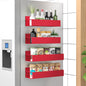 Magnetic Spice Rack, Set of 4 in Red