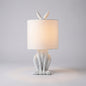 Masked Animal Sculpture Table Lamp in White
