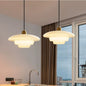Milk Glass Pendant Light – full view