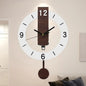 Acrylic and Wood Pendulum Clock – detail view