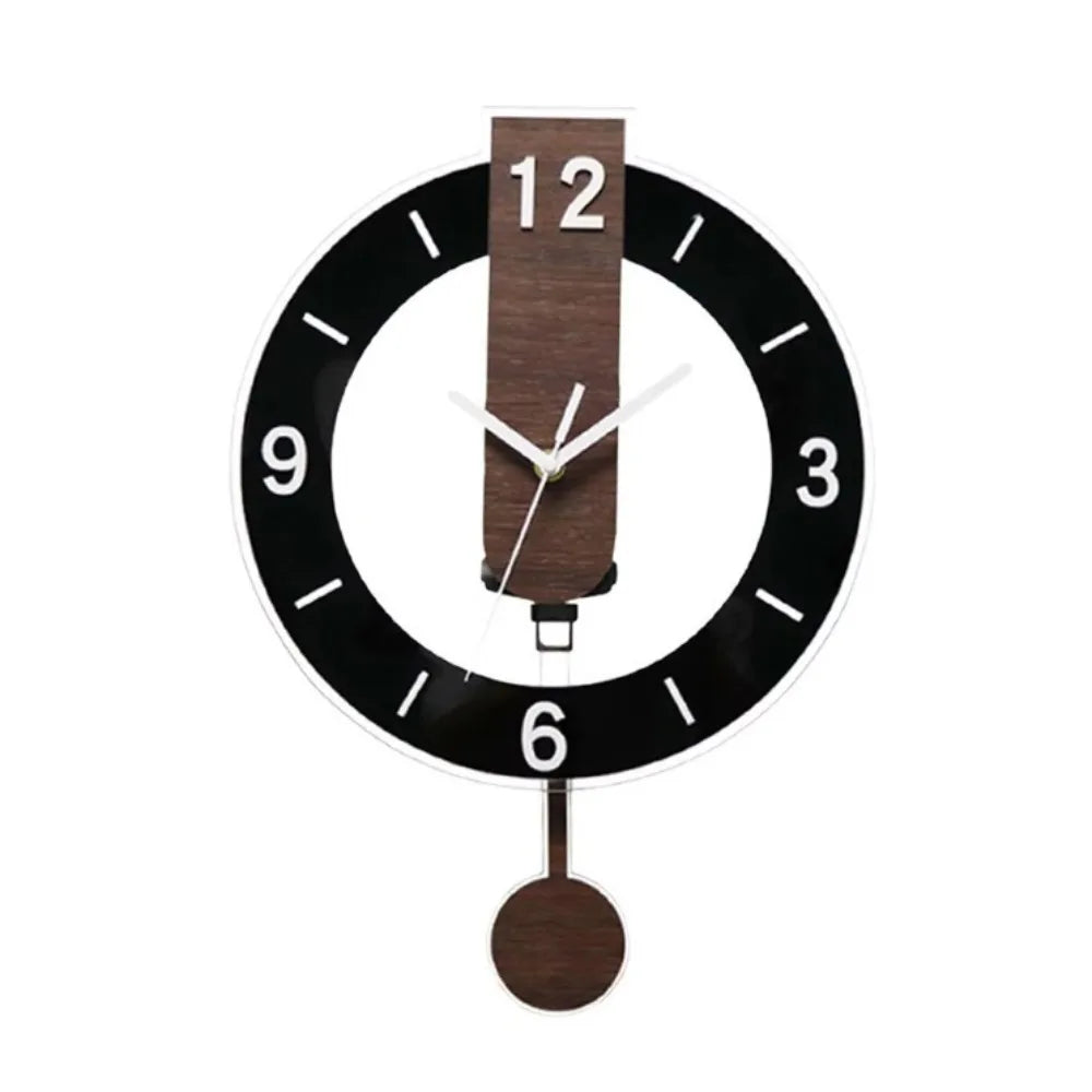 Acrylic and Wood Pendulum Clock – in a room setting