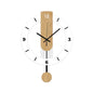 Acrylic and Wood Pendulum Clock – styled view