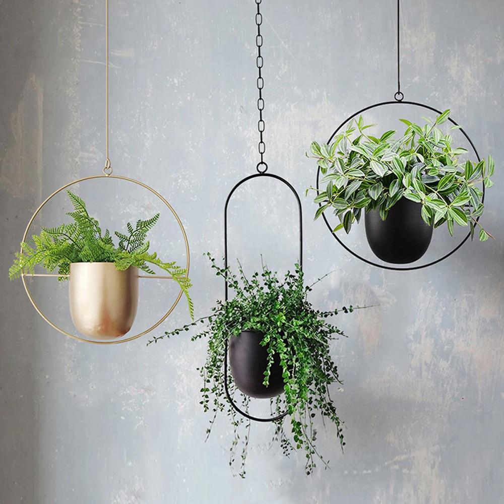 Hanging Plant Frame with Pot