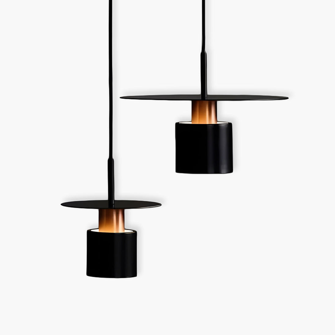 Minimalist Metal Dome Pendant Light – alternative angle