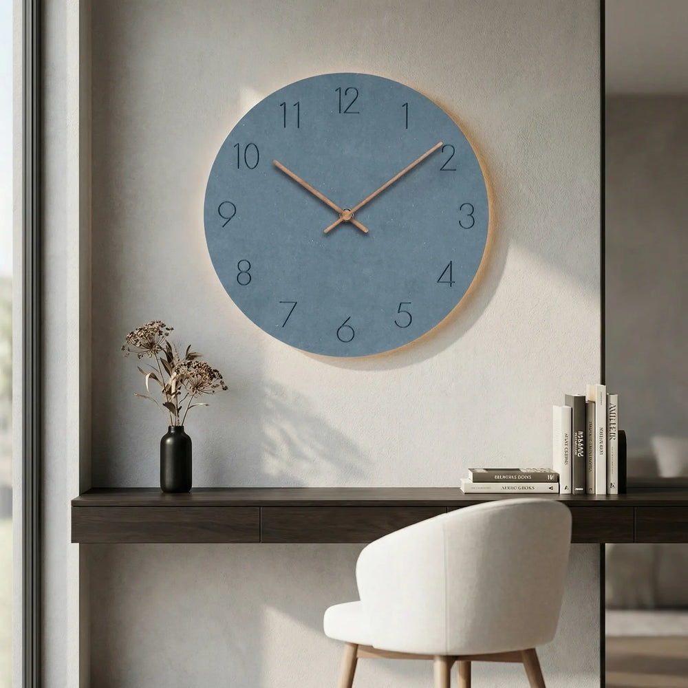 Minimalist Silent Round Wall Clock