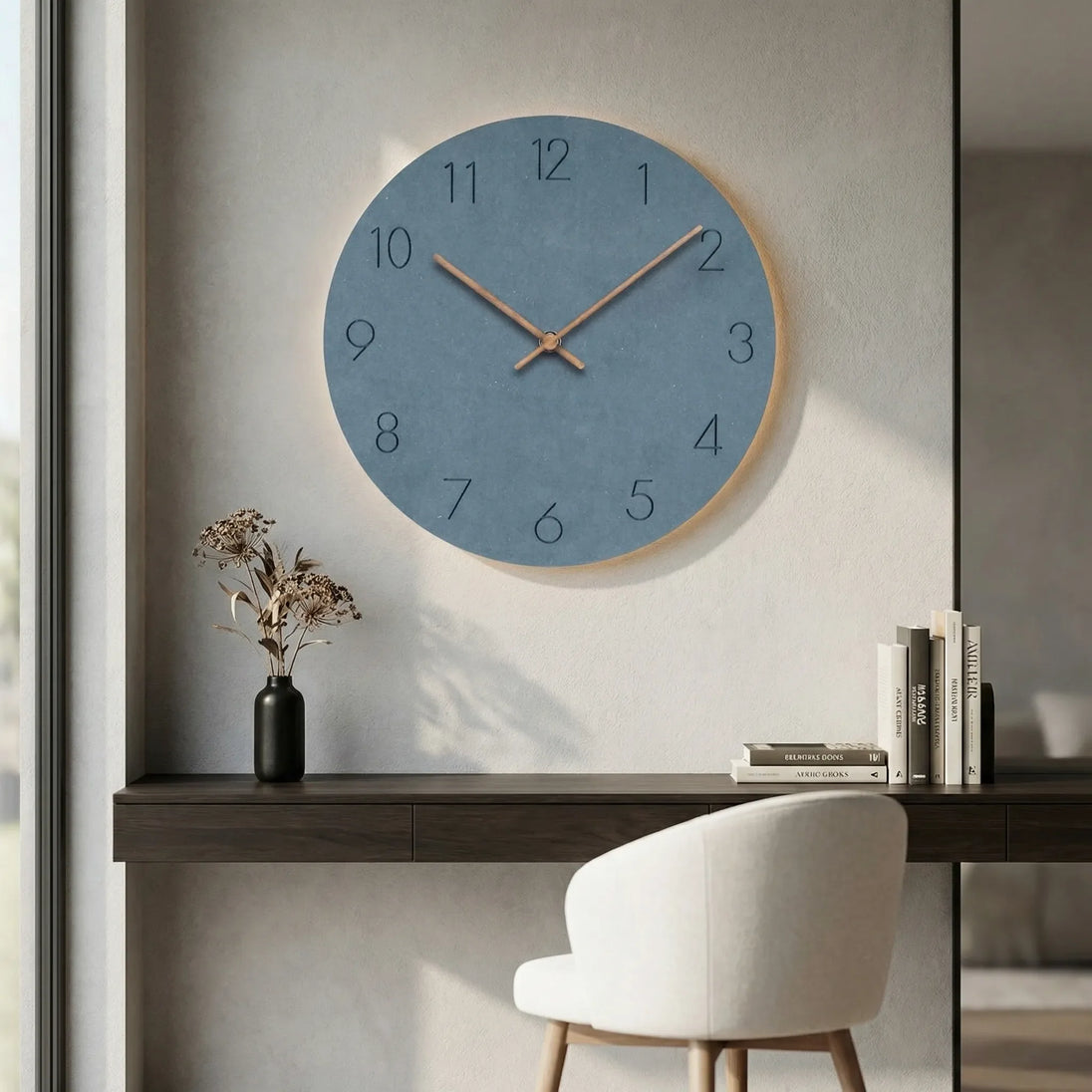 Minimalist Silent Round Wall Clock