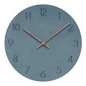 Minimalist Round Wall Clock in Blue