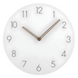 Minimalist Round Wall Clock in White