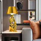 Modern Glass and Metal Table Lamp – Gold, Style A