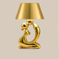 Modern Glass and Metal Table Lamp – Gold, Style B