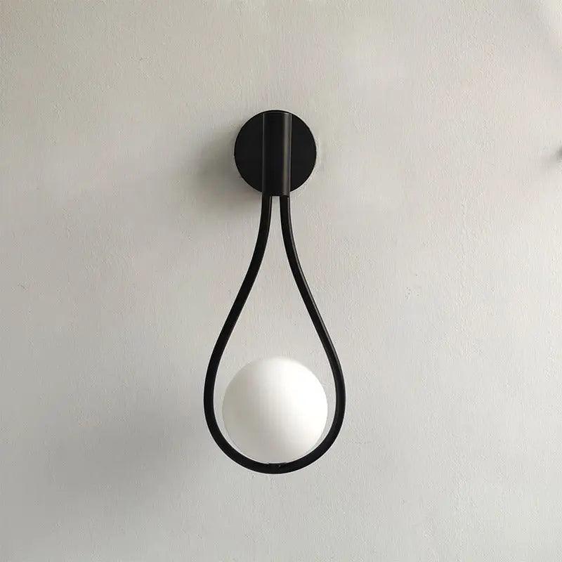 Modern Nordic wall sconce with glass shade