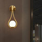 Modern Nordic wall sconce with glass shade