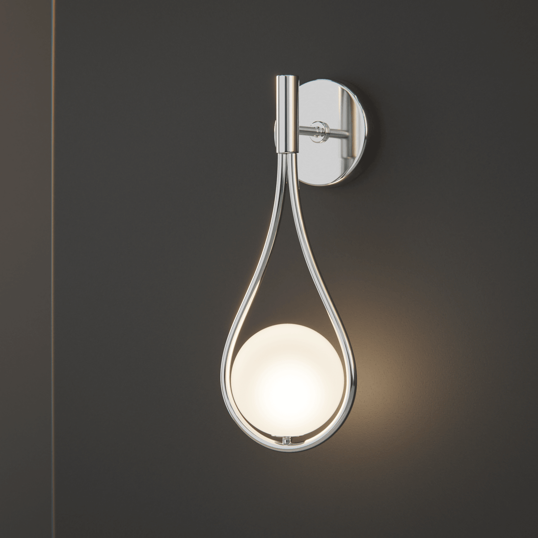 Modern Nordic wall sconce with glass shade